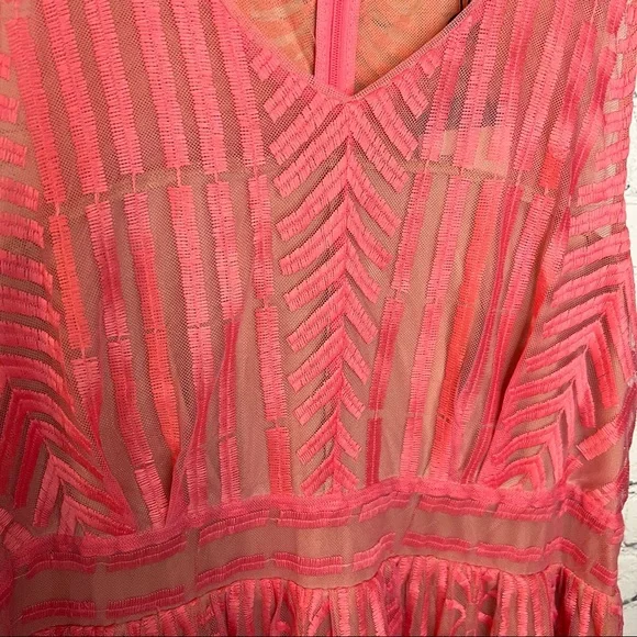 Rebel Wilson x Angels Embroidered Mesh Empire Waist Dress Confetti Size 1X NWT - Picture 6 of 13